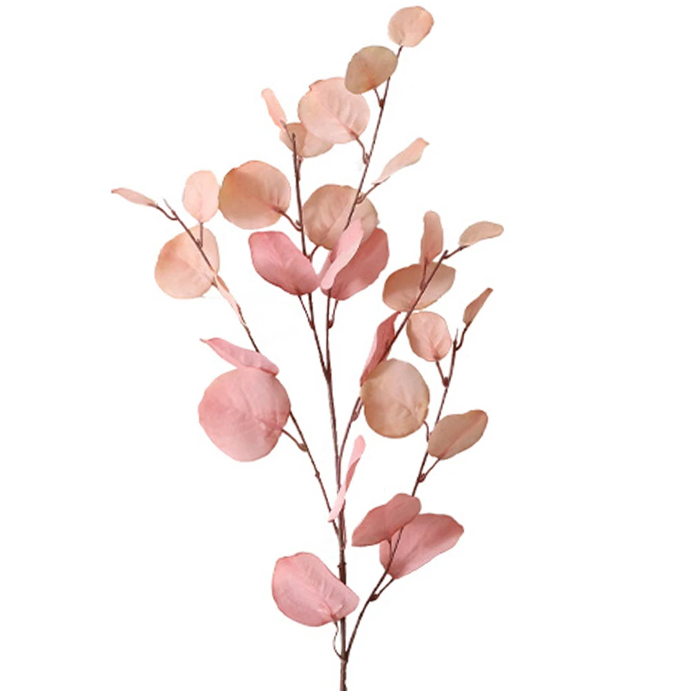 Autumn Simulation Silk Apple Leaves Eucalypto Flower Arrangement Material Department Green Plant Decoration Garden Party Wedding