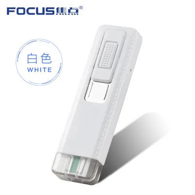 FOCUS Plazmatic USB перезарядка ветрозащитная Экологически чистая Зажигалка Тонкий Мини Портативный прикуриватель аксессуары для курения - Цвет: white