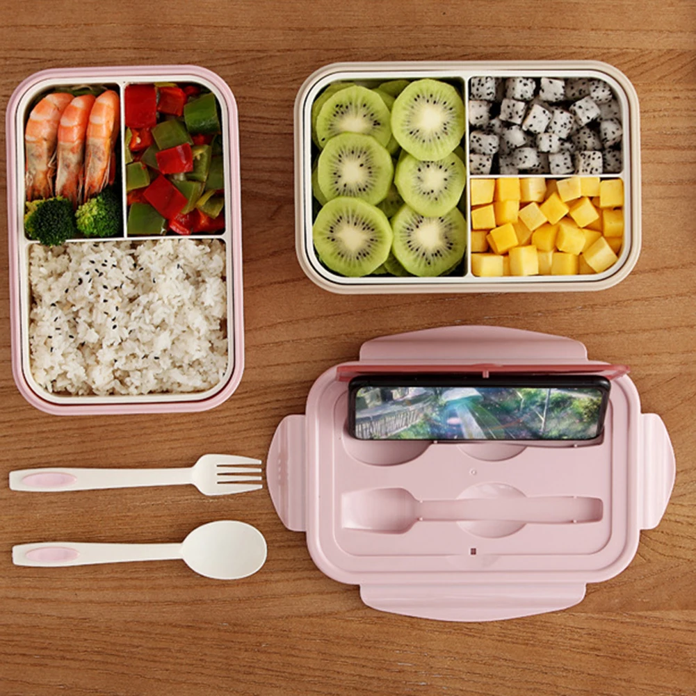Bento Ланч-бокс с защитой от листьев, для взрослых и детей, дизайн сетки, контейнер для хранения продуктов, чехол, кухонная коробка для посуды