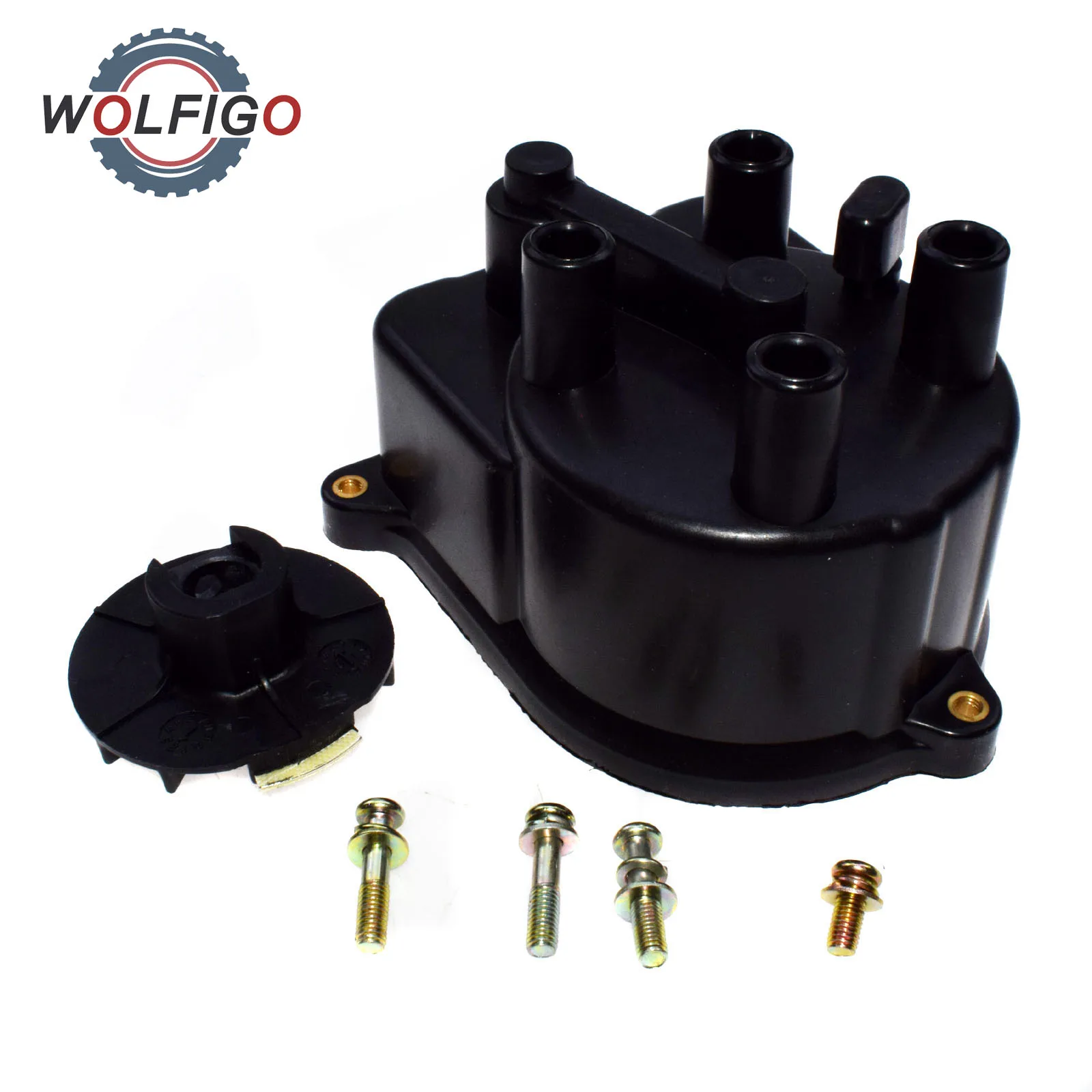 WOLFIGO Set Ignition Distributor Rotor & Cap Kit For Honda Accord CR-V Civic Acura Integra 30103P08003 30102-P54-006
