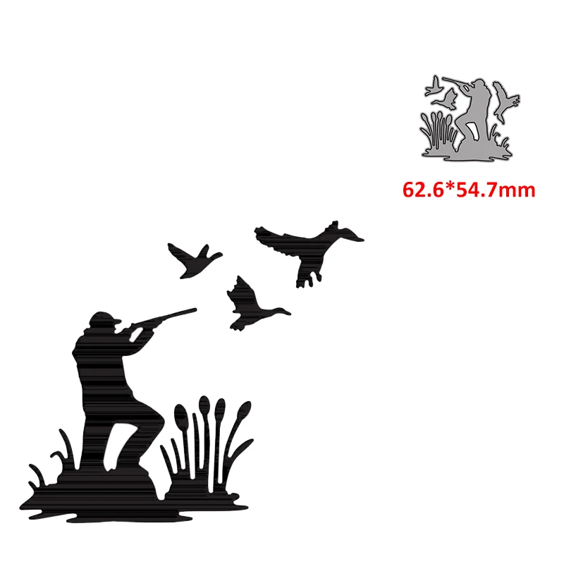 

metal cutting dies die cut mold man shooting birds decoration diy Scrapbook paper craft knife mould blade punch stencils dies