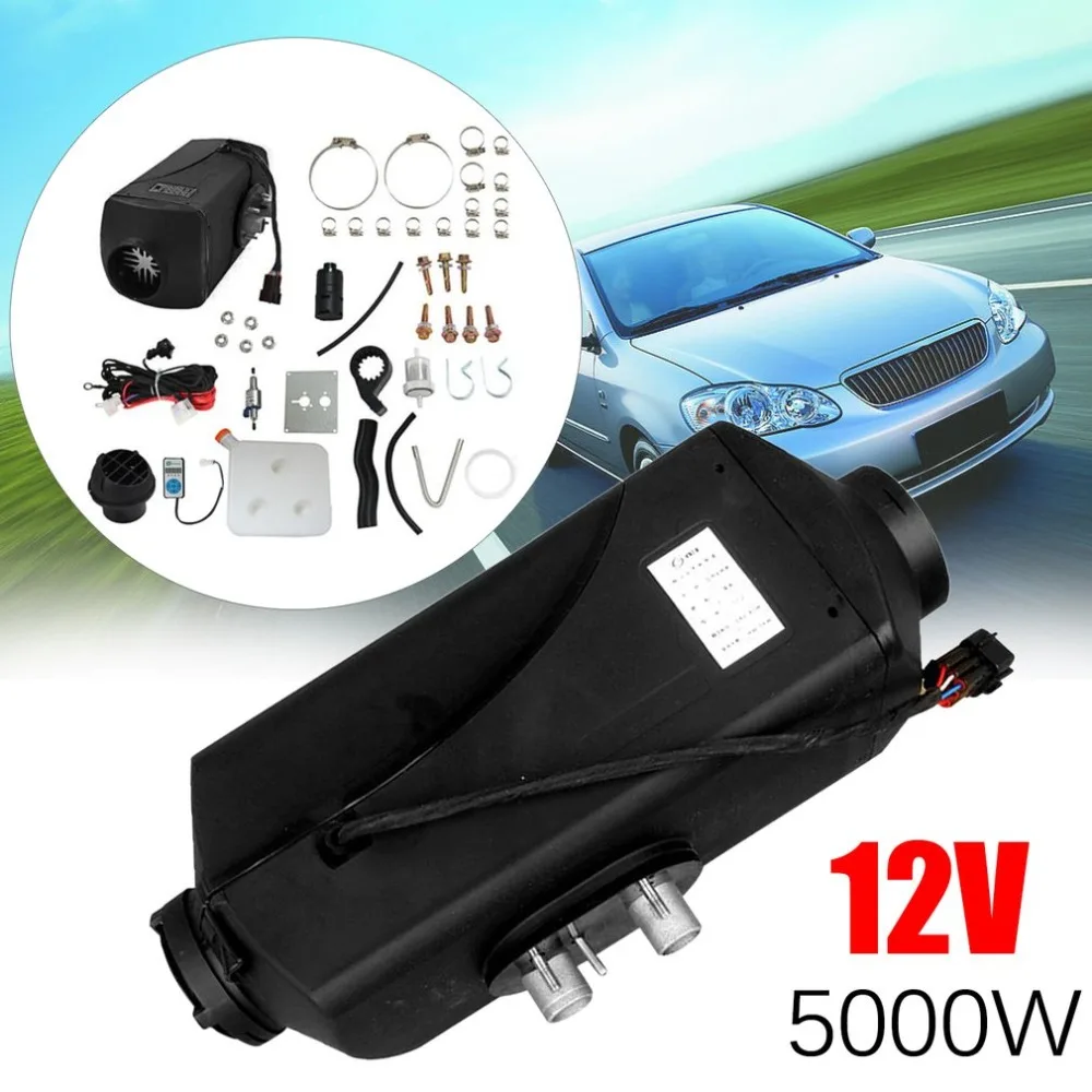 12V 5000W ЖК-дисплей/цифровой/ручка Schalter автомобиля нагреватель воздуха на дизельном топливе для грузовых автомобилей лодки и яхты мотор-домов Воздушный стояночный отопитель