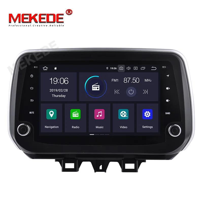 MEKEDE " Android 9,0 4+ 64G Автомобильный мультимедийный плеер для hyundai New Tucson IX35 автомобильный Радио gps Навигация стерео