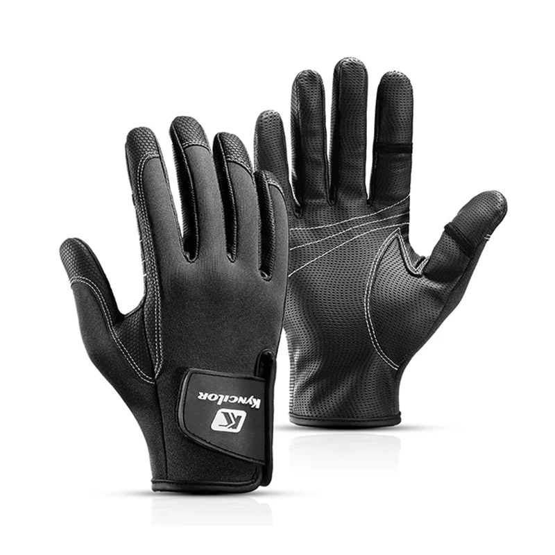 

Fishing Gloves 2 Cut Fingers Flexible Winter Fishing Gloves 2 Half-Finger Palm Anti-Slip Waterproof Hunting Cycling Gloves