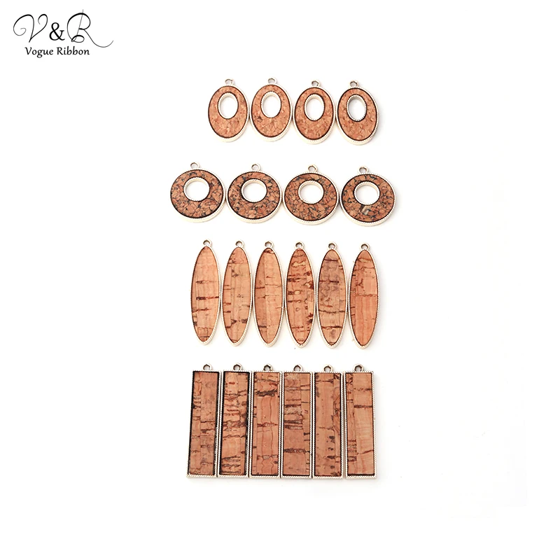 

DIY Handmade Jewelry Making,Rectangle / Oval / Round Glitter Beads Charms Pendants,Fashion Accessories Componenets Leather Cord