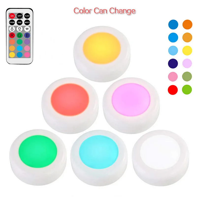 Беспроводная Светодиодная лампа RGB 12 цветов с регулируемой яркостью сенсорная