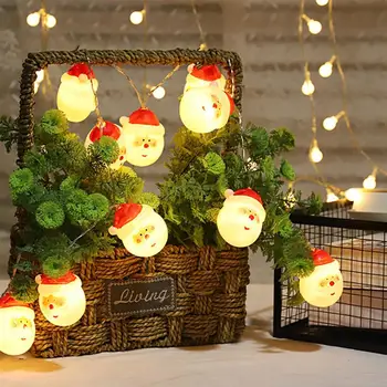 

3 Sets Christmas Decorative Light 10 LED Atmosphere Lamp String Christmas Tree Hanging Pendant Drop Ornament(No Battery)