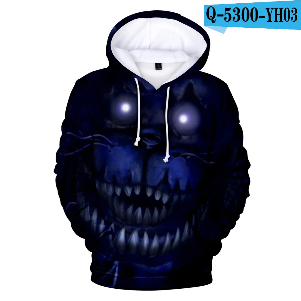 Q5300 3D печатная игрушка медведь толстовки Five Nights at Freddy толстовки с капюшоном для женщин и мужчин одежда с длинными рукавами модные повседневные толстовки пальто - Цвет: Q5300