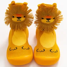 Meias infantis de algodão para recém nascidos, meias engraçadas com desenho de animal, respiráveis e antiderrapantes