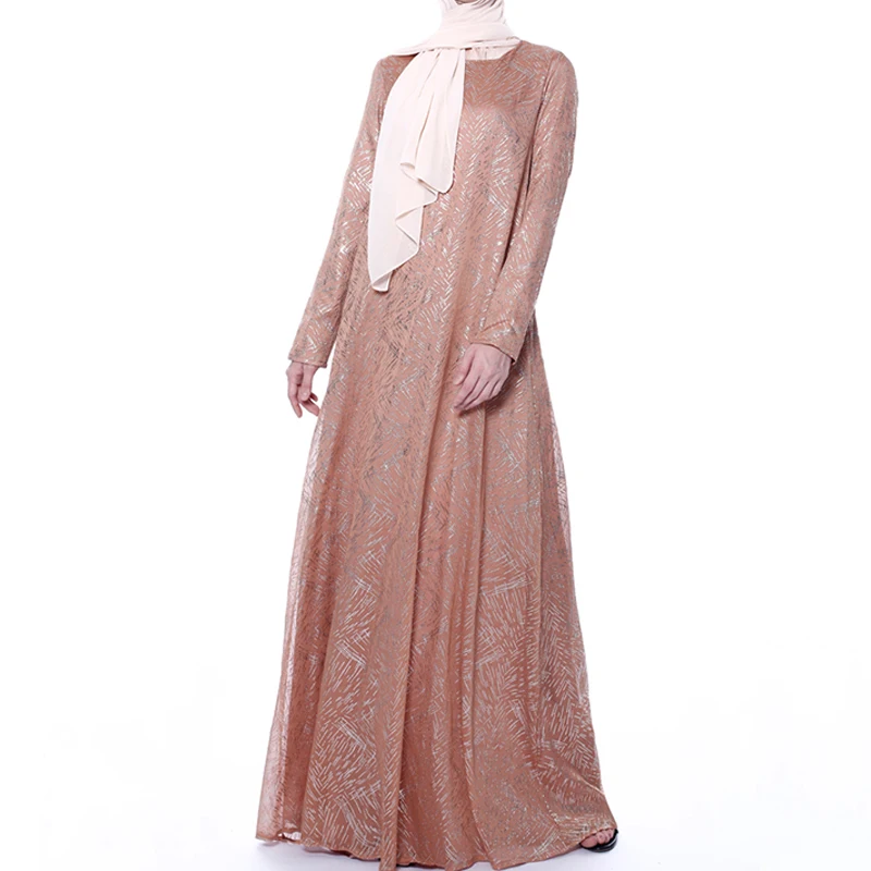 Vestidos Arabes abaya турецкое исламское длинное мусульманское платье Кафтан Дубай Кафтан Tesettur Elbise Robe Musulmane Longue платья Хиджаб - Цвет: Khaki dress