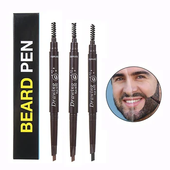 

Men Fashion Beard Makeup Enhancer Waterproof Moustache Coloring Beard Filler Tools Anti Hair Loss Facial Whiskers Styling Pen