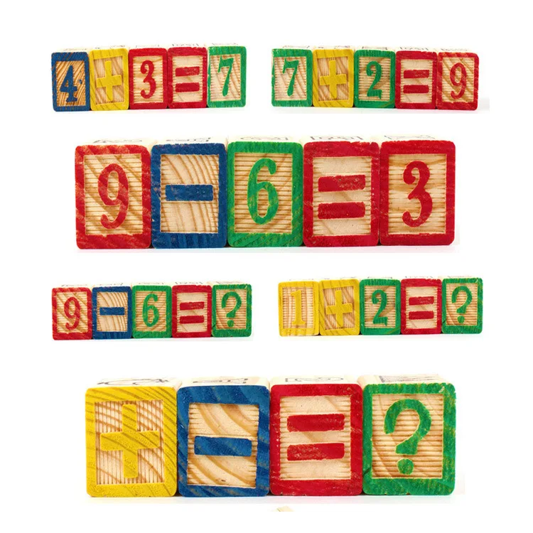 

Montessori Teaching Aids Profession Early Education 48 Grain Printing 26 Lettered Building Blocks Wood Boxed Children Educationa