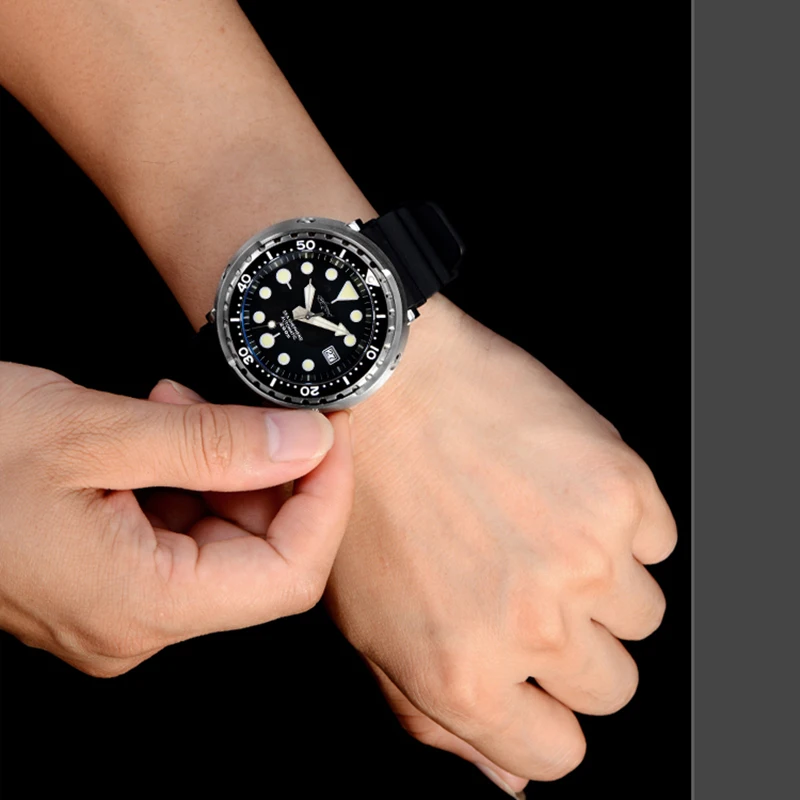 New Automatic Diving Watch Tuna SBBN015 Mechanical Sports 200M Waterproof Luminous Bezel Fashion Men's Watches for Male