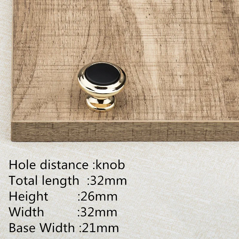 KK&FING European Light Luxury Black Gold Zinc Alloy Cabinet Handles and Knobs Kitchen Cupboard Wardrobe Door Pulls Drawer Knobs
