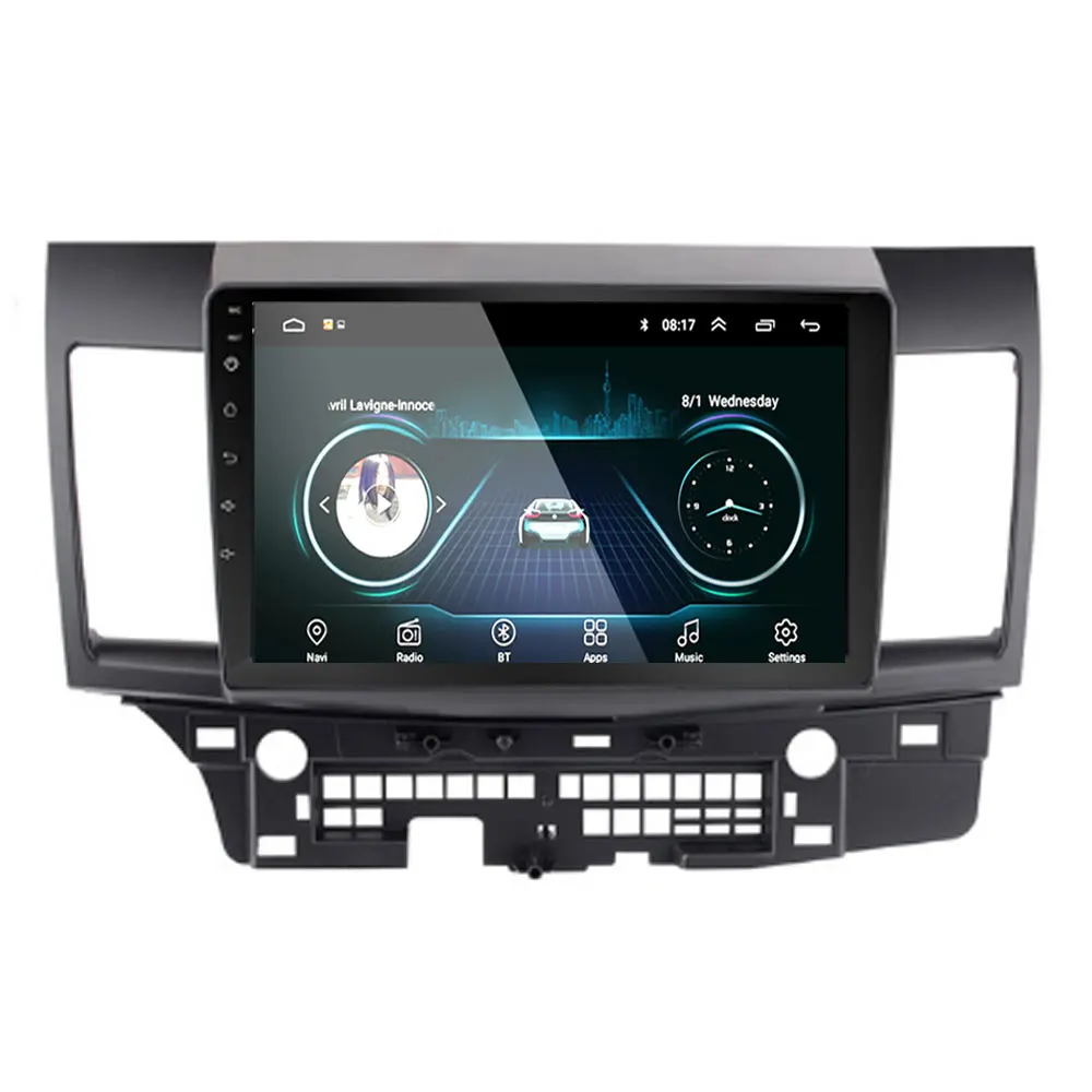 1" 2din Android 8,1 GO автомобильный dvd-плеер для Mitsubishi Lancer 2008 2009 2010- автомобильный Радио gps навигация wifi плеер