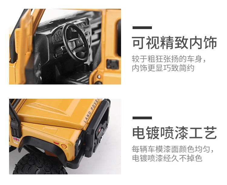 1/28 Diecasts& Toy транспортные средства Кубок с верблюдом Defender модель автомобиля со звуком и светом коллекционная машинка игрушки для детей подарок brinquedos