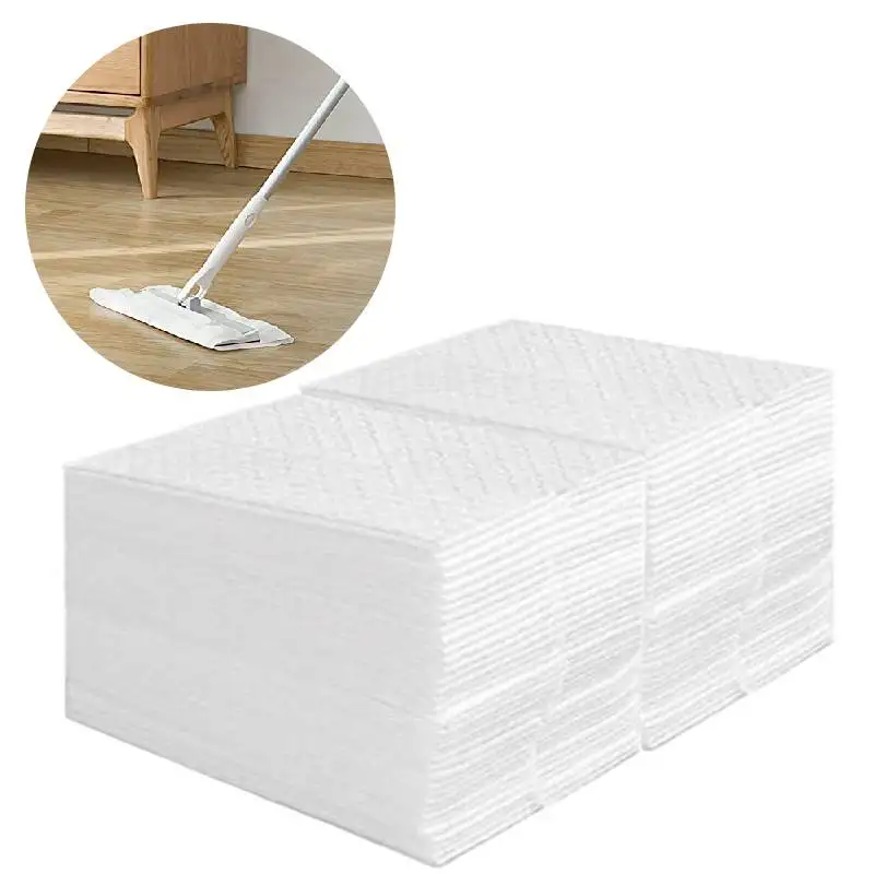 Dust Removal Paper 100pcs Floor Cleaning Sheet For Flat Swivel Mop