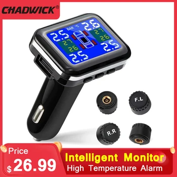 

LCD Display Low Energy Tire Pressure Monitor System Gauge Digital TPMS Car Tyre Detector for Tmps for Automobile