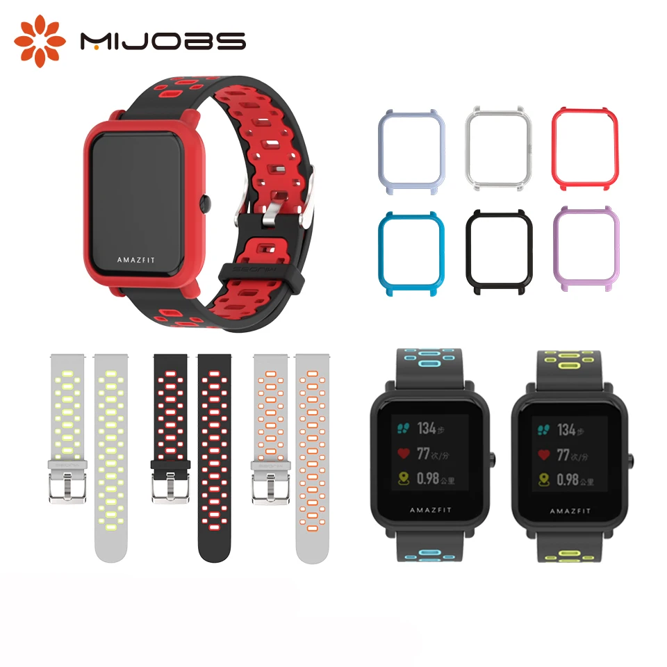 20 мм силиконовый ремешок на запястье для Amazfit Bip браслет Xiaomi Huami Смарт часы чехол
