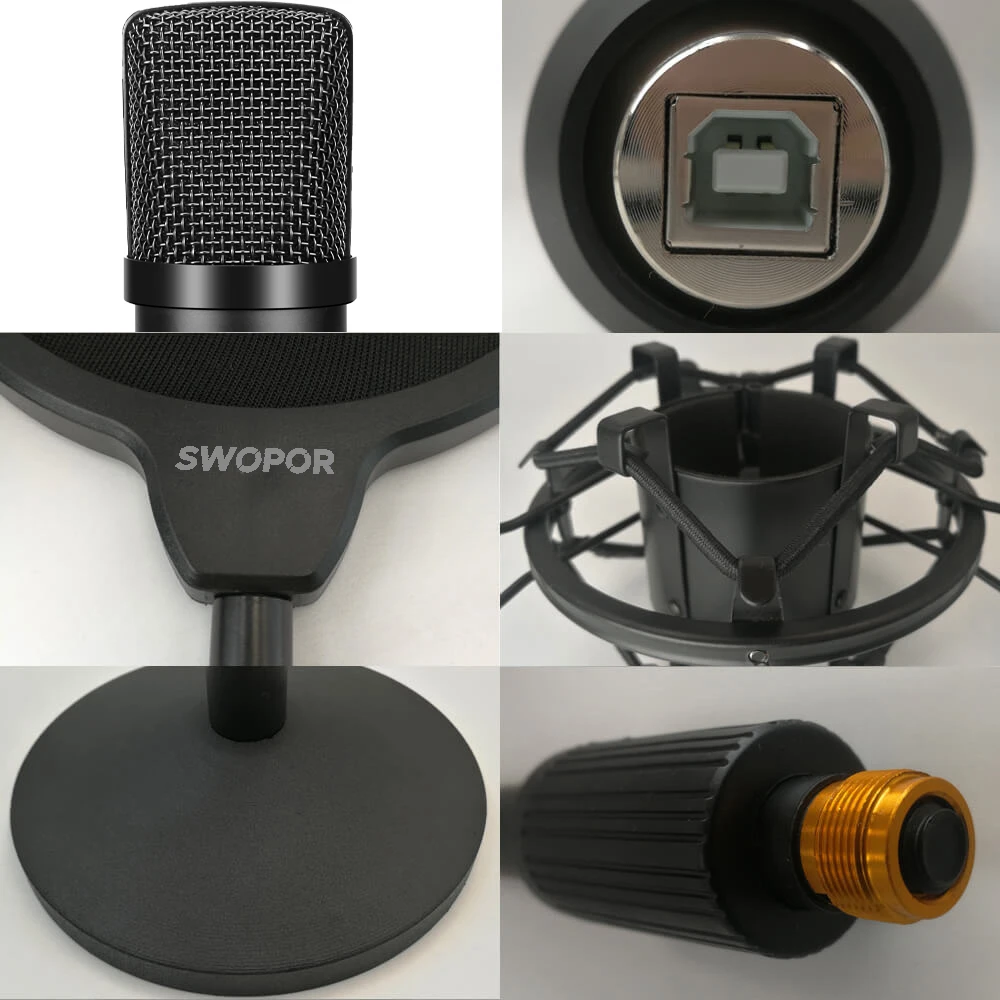 Condenser Microphone Kit SWOPOR UMK009 Mic for