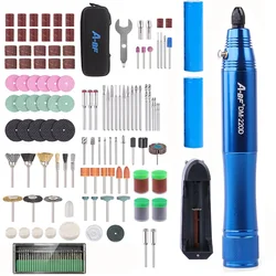Mini perceuse électrique sans fil A BF Dremel DM 220D, Mini graveur rotatif pour la maison, Machine à polir avec accessoires d'outils électriques 