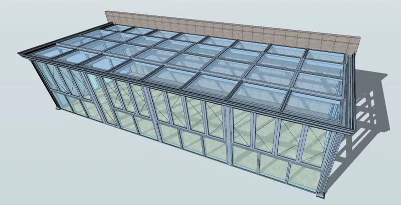 Customizable Aluminum Winter Glass House Sunroom for Outdoor Garden with Factory Price Outdoor Sunroom Patio