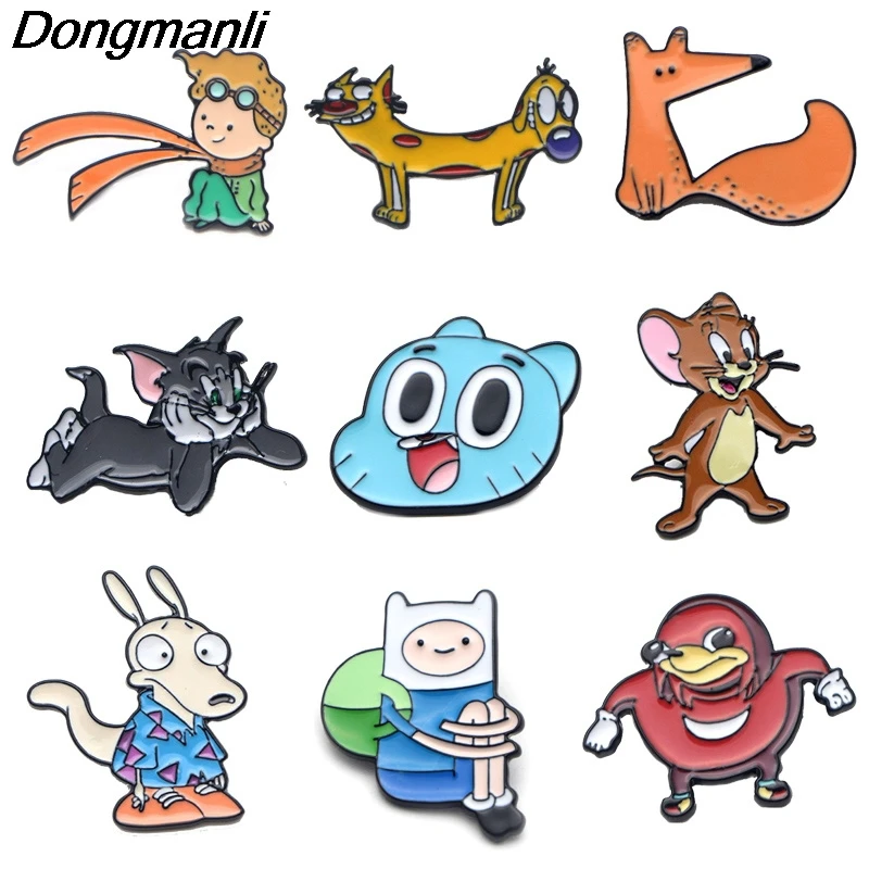 P2449 Dongmanli Мультфильм Аниме Девушки металла Эмаль Воротник Pin отворотом Знак