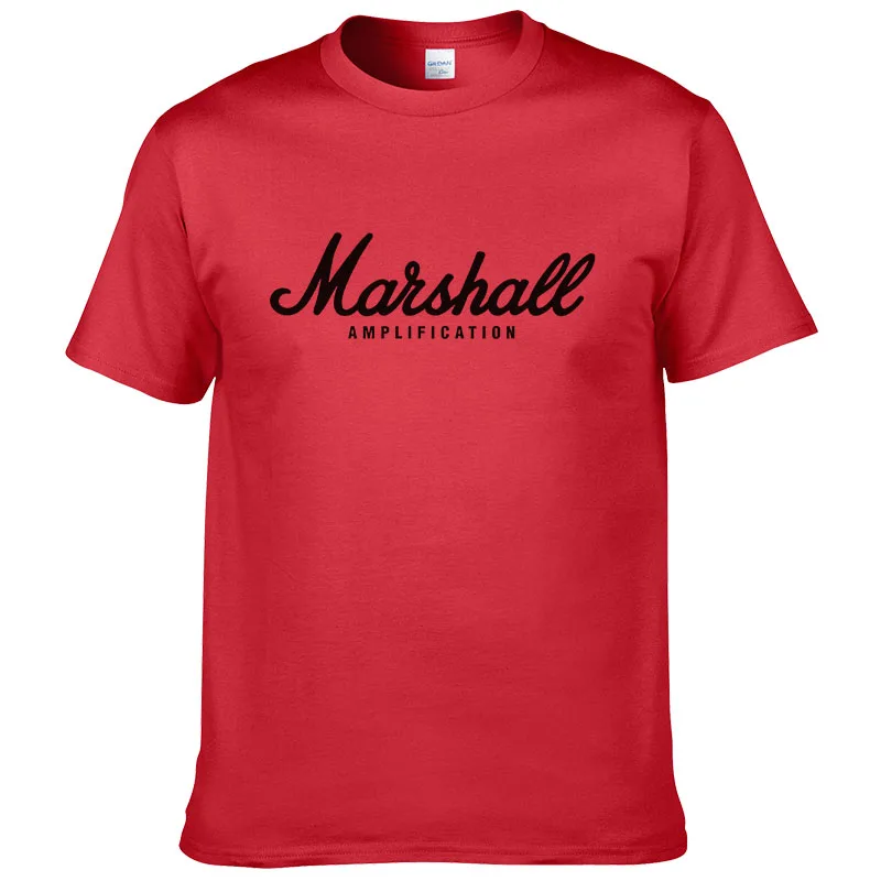La venta caliente del verano algodón Marshall camiseta de los hombres уличная одежда manga corta camiseta de хип-хоп para los - Цвет: 16