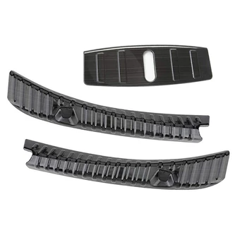 

Rear Trunk Bumper Frunk Bumper Protector Guard Stainless Steel for Tesla Model 3(2Pcs)