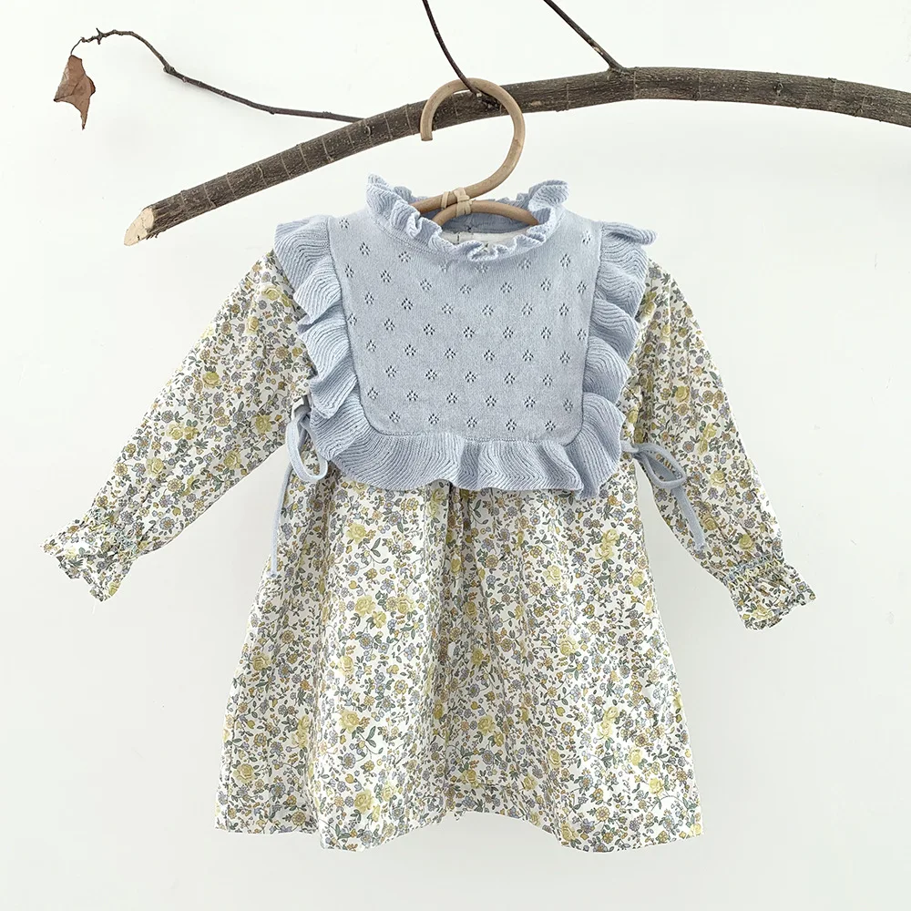 21 New Girls Long Sleeve Floral Dress Kids Korean Design Dresses Children Cotton Dresses Spring Girls Princess Frock Vestidos Dresses Aliexpress