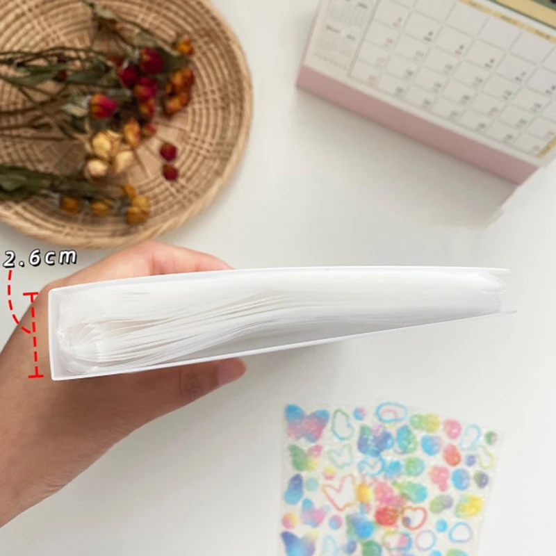 100 Slots Large Sticker Storage Volumes Filing Products Insert Stickers Spiral Stationery Office School Supplies