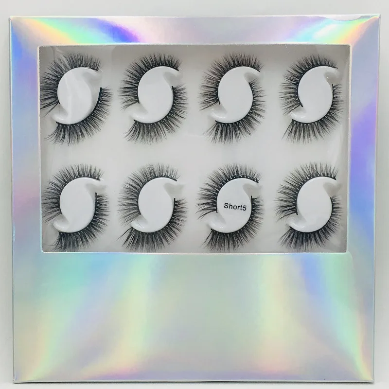 

New arrival 12 Pairs Luxury Natural False Eyelashes Set Thick Reusable Handmade Mink Fake Lashes 10 Models Available