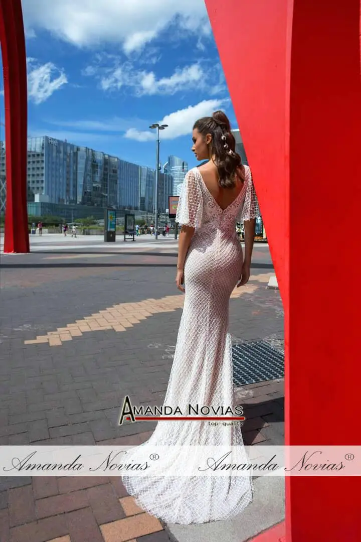 Элегантное Бисероплетение пляжное свадебное платье-бохо свадьбы robe mariage femme