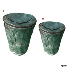 2 размера органические отходы кухня Сад Двор мешок для компоста окружающей среды из полиэтиленовой ткани