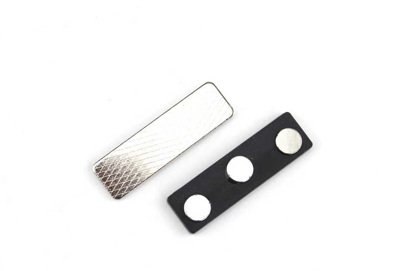 10 шт. 45*13 мм Черный Значок магниты металлические сильные магнитные имя ID тег значок держатель с креплением карты тег высокое качество