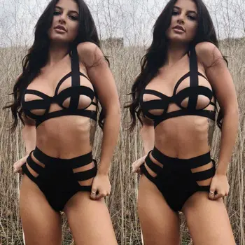 

Women Sexy Lingerie Bandage Babydoll G-String Underwear Suit Nightwear Sleepwear S