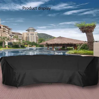 

Sofa Furniture Dust Cover Waterproof Protective Cover 210D Curved Outdoor Corner Casual Furniture Cover Cleaning Products