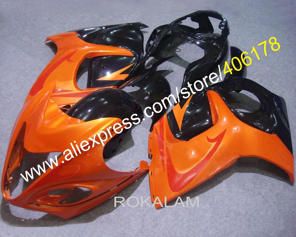 GSXR обтекатель комплект GSXR1300 08-16 для Suzuki GSX-1300 Hayabusa 2008-2016 оранжевый черный (литья