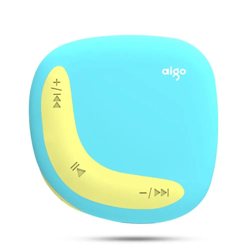 Aigo мини MP3-плеер Macaroon двойной цвет задняя клипса с Micro TF/SD слот для карт Спортивный MP3 музыкальный плеер+ USB линия передачи данных