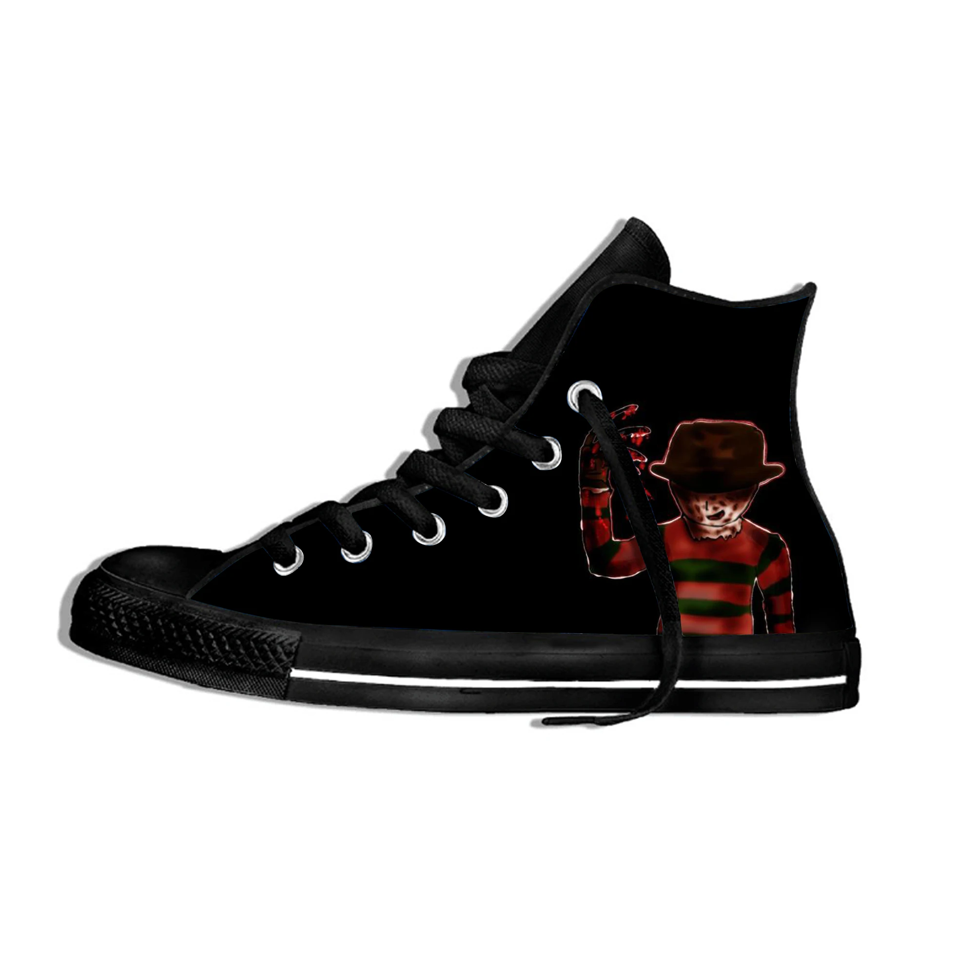 Кроссовки с принтом логотипа на заказ, забавные кроссовки Freddy'S Coming For You Horror Freddy Krueger, унисекс, парусиновые, Zapatos De Mujer, для улицы