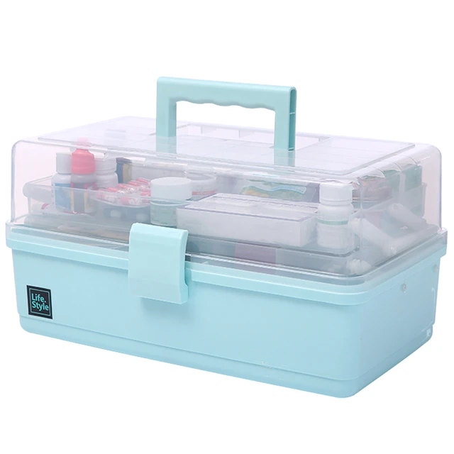 Household Multi-Layer Oversized First Aid Box Kit Storage Case