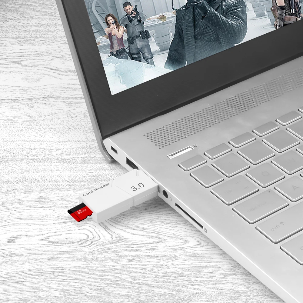 Адаптер Mini USB кард-ридер для TF адаптер для MicroSD конвертер Смарт Высокоскоростной USB 3,0 карта памяти Комплект для чтения