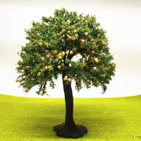 1pcs Hand-made microscene model orange tree fruit tree height 17-27cm height can be customized enthusiasts accessory materials 1