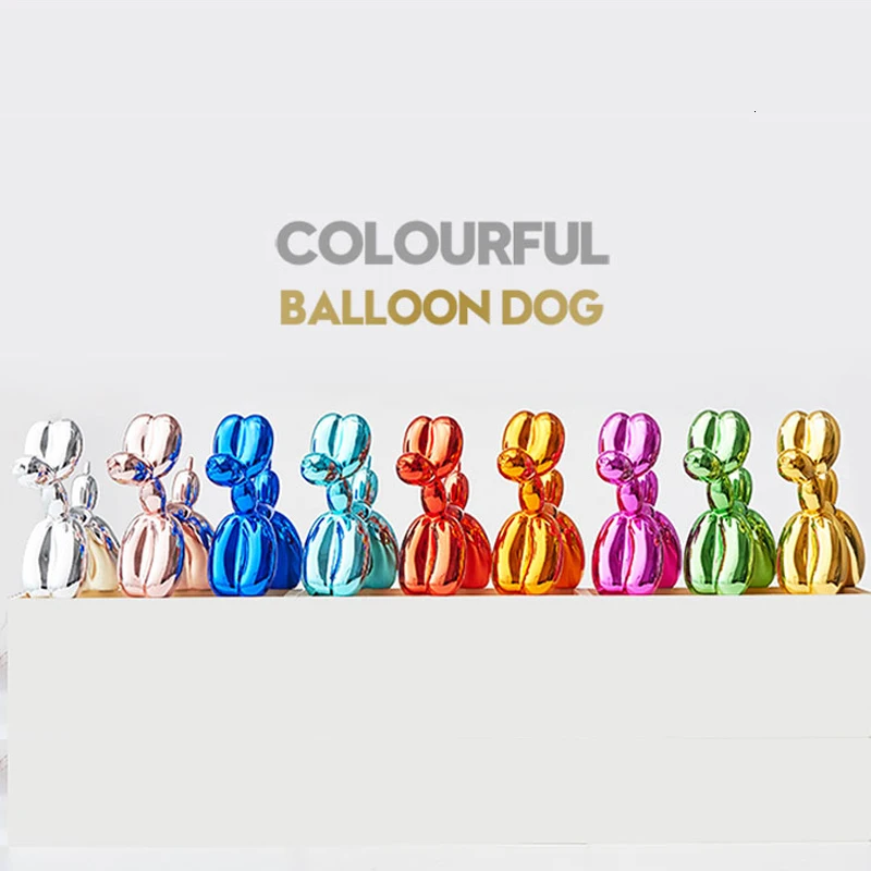 Современная Скульптура для собак Jeff Koons с воздушным шаром, домашнее украшение, художественная скульптура из смолы, Художественная Скульптура для статуи, украшение для дома