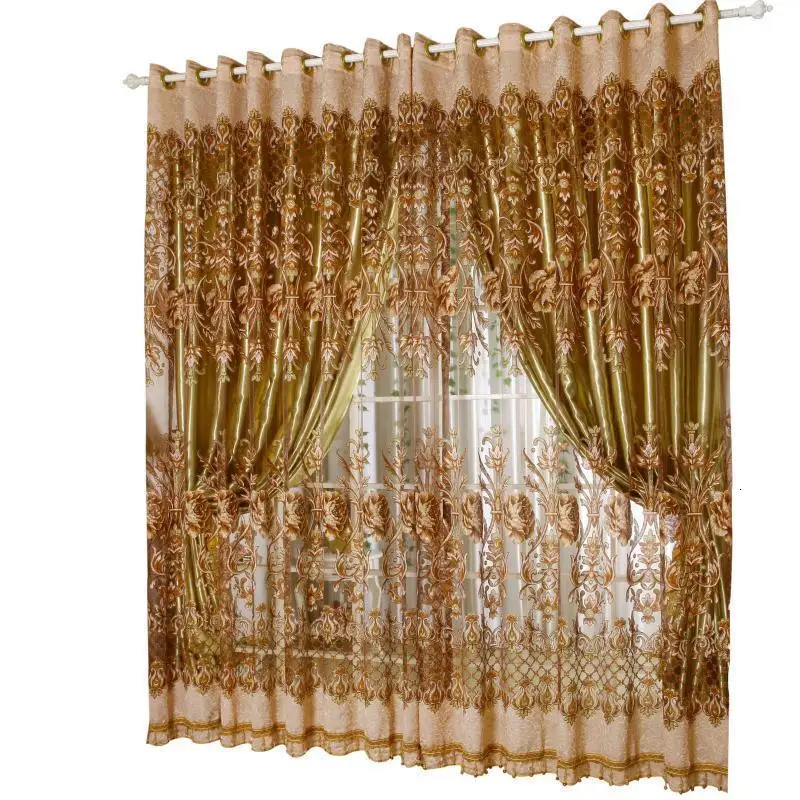 Firanki Zaslony Pour Le Европейский окно кварто Firany салон гостиная роскошные де Luxo Para Sala Rideaux Cortinas шторы