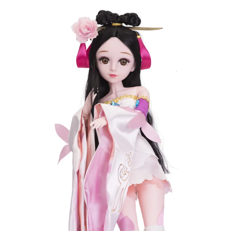 60 см Мода BJD 1/3 куклы красоты игрушки для детей карие глаза с одеждой ручной работы силиконовая кукла реборн игрушка Рождественский подарок