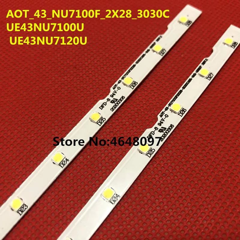 New-2-PCS-28LED-LED-backlight-strip-for-Samsung-UE43NU7100U-AOT-43-NU7100F-UE43NU7120U-UE43NU7170U-BN96