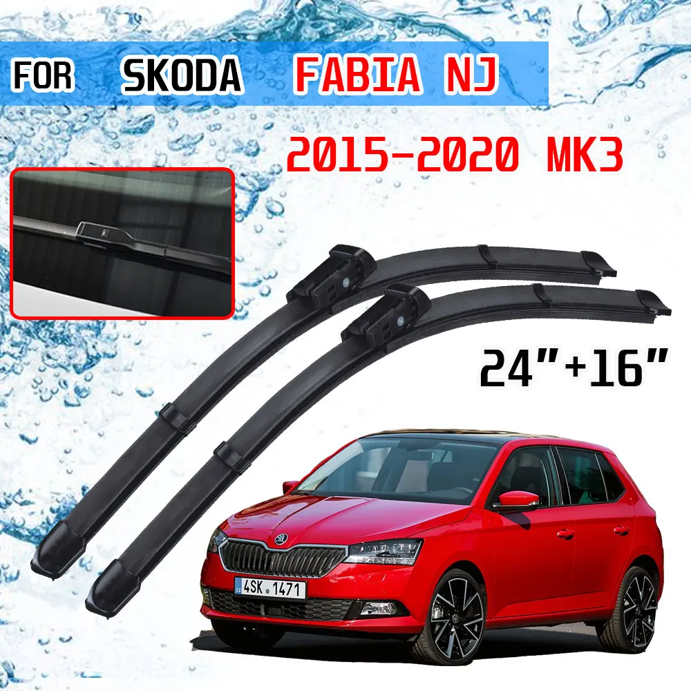 For Skoda Fabia 3 NJ 2015 2016 2017 2018 2019 2020 MK3 Accessories Car Front Windscreen Wiper Blades Brushes Cutter Auto Parts | Автомобили
