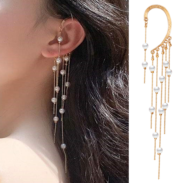 Simple Gold Silver Color Ear Clips Non-Piercing Fake Cartilage Earrings Clip Earrings Ear Cuff For Women Men Jewelry