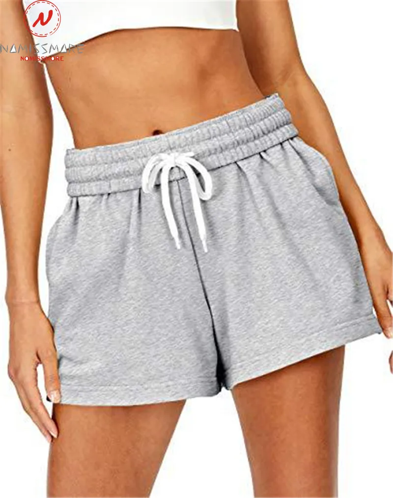 Fashion Women Shorts for Streetwear Drawstring Design Elastic High